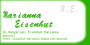 marianna eisenhut business card